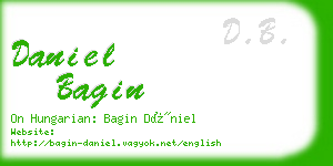 daniel bagin business card